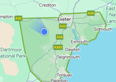 Handyman Exeter service area map